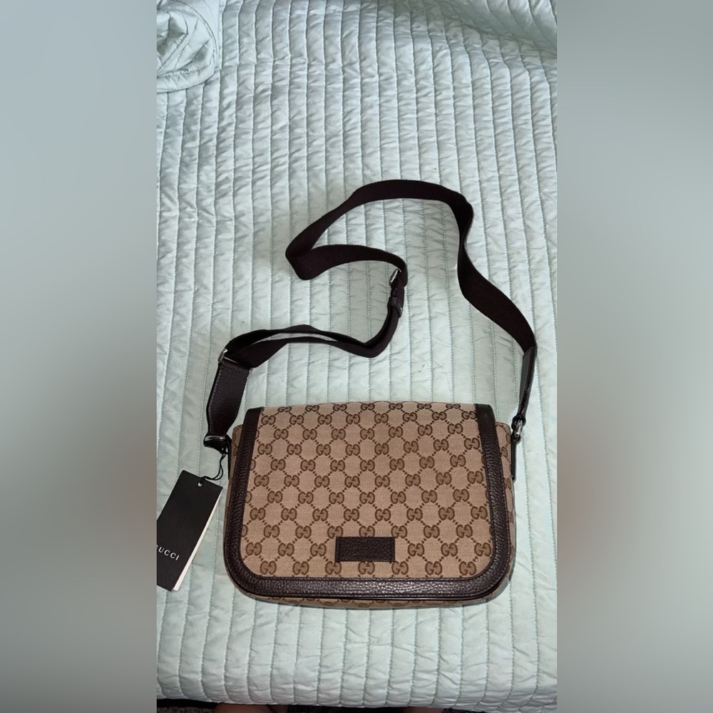 Gucci Original GG Canvas Cross Body Messenger Bag